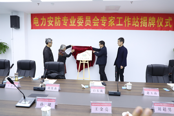 中电技协电力安防专委会专家工作站在jn江南官方网站揭牌落成