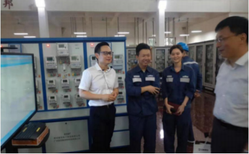 2019年5月，中国能源化学地质工会、南方电网公司、广东省总工会、广州市总工会领导专家到南方电网工匠大学广州供电局南沙培训基地参观jn江南官方网站仿真培训设备